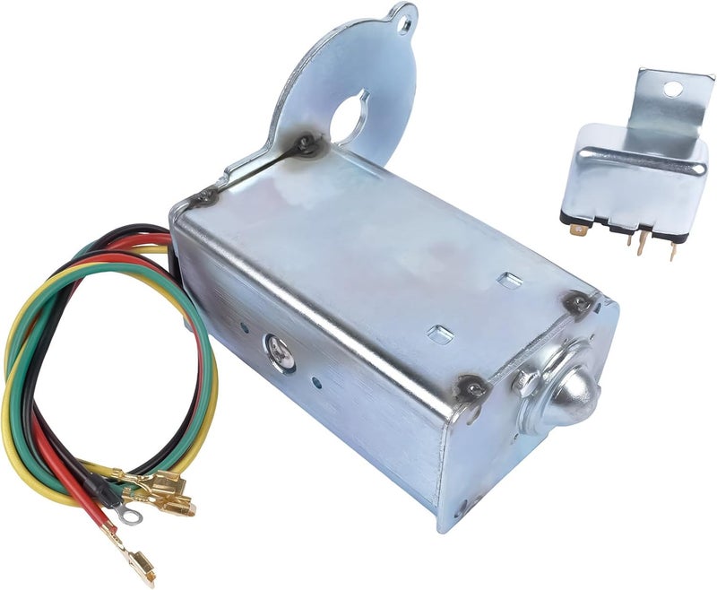 Woosphy Convertible top Electric Motor and Relay Replacement for Chevy Impala or Caprice Cadillac Eldorado Biarritz Oldsmobile Delta 88 1971-1976 22049793 9875101 - Image 2